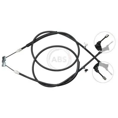 Cable de accionamiento, freno de estacionamiento A.B.S. K19905 Súper Precio